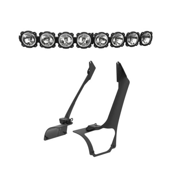 KC HiLites - KC HiLiTES 21+ Jeep Wrangler 4xe Gravity LED Pro6 - 50in Light Bar Kit (Light Bar + Overhead Mount) - 91340