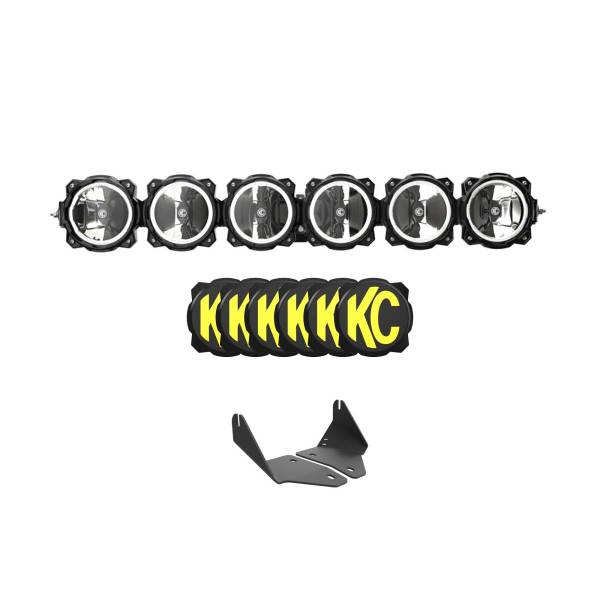 KC HiLites - KC HiLiTES 2020+ Polaris RZR Turbo R/Pro XP 39in. Pro6 Gravity LED 6-Light 120w Combo Beam - 91342