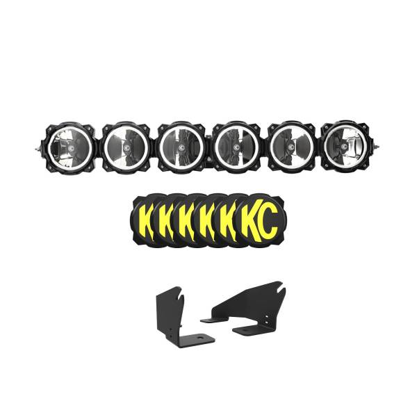 KC HiLites - KC HiLiTES 2022+ Polaris RZR Pro XP 39in. Pro6 Gravity LED 6-Light 120w Combo Beam - 91343