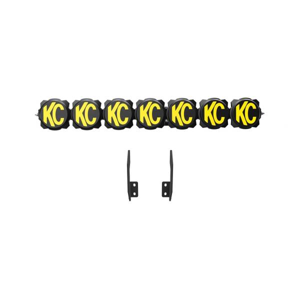 KC HiLites - KC HiLiTES 11-16 Ford Super Duty Gravity LED Pro6 7-Light Bar Kit - Front Bumper - 91344