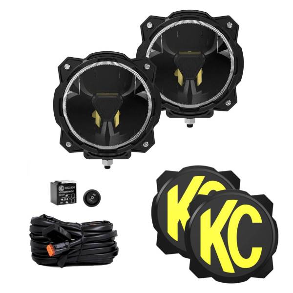 KC HiLites - KC HiLiTES Gravity Titan LED 6in. - Pair Pack (Spot Beam) - 91401