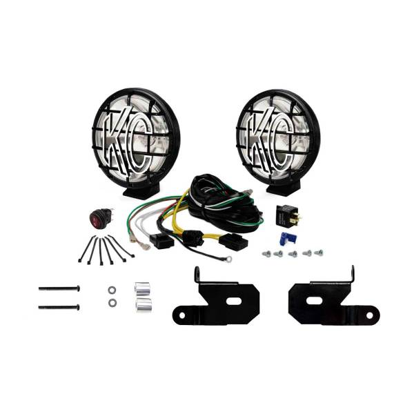 KC HiLites - KC HiLiTES 18-23 Jeep JL/JT/4xe 6in Apollo Pro Halogen 2-Light Sys Pillar Mount (100W Spot Beam) - 97113