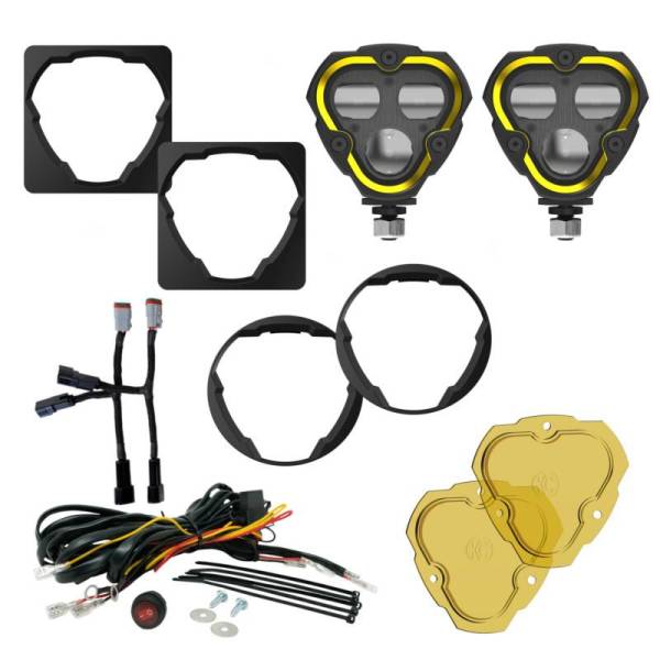 KC HiLites - KC HiLiTES FLEX ERA 3 Dual Mode SAE Fog Lights - 2-Light Master Kit for Toyota Aftermarket Bumper - 97155