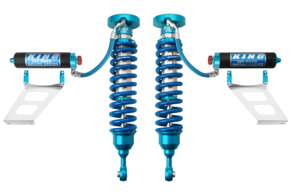 King Shocks - King Shocks 2007+ Toyota Tundra 2.5 Dia Front Coilover w/Remote Reservoir w/Adjuster (Pair) - 25001-143A