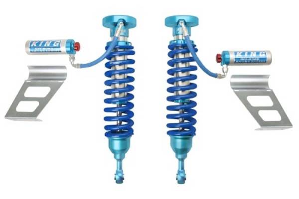 King Shocks - King Shocks 2007+ Toyota Tundra 2.5 Dia Front Coilover w/Remote Reservoir w/Adjuster (Pair) - 25001-143A-EXT