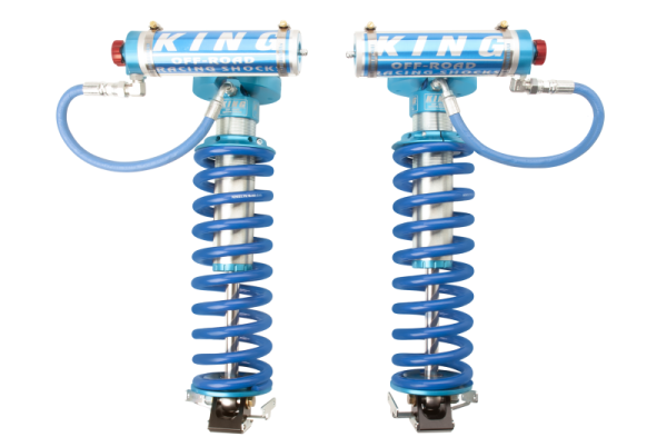 King Shocks - King Shocks 2005+ Ford F-250 4WD Front 2.5 Dia Remote Res Coilover Conversion w/Adjuster (Pair) - 25001-146A