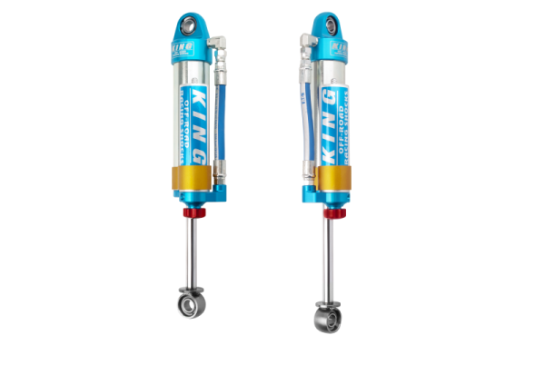 King Shocks - King Shocks 96-04 Toyota Tacoma (6 Lug) Rear 2.5 Dia Piggy Hose Reservoir Shock w/Adjuster (Pair) - 25001-153A