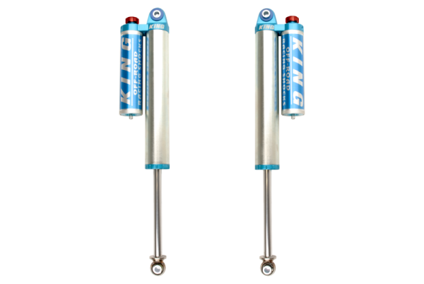 King Shocks - King Shocks 2011+ Chevrolet Silverado 2500/3500/HD Rear 2.5 Dia Piggyback Res Shock w/Adj (Pair) - 25001-303A