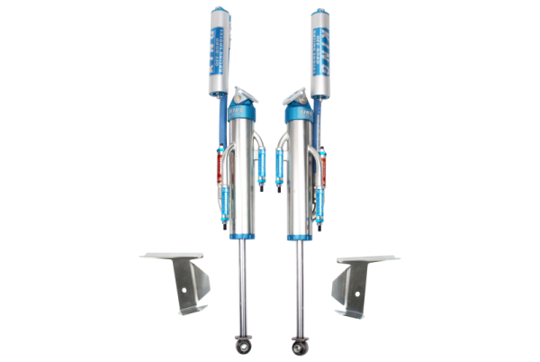 King Shocks - King Shocks 07-18 Jeep Wrangler JK Rear 2.5 Dia Hose Remote Bypass Shocks 0-2in Lift (Pair) - 25001-342