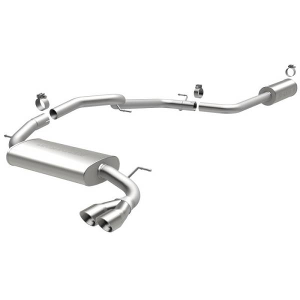 Magnaflow - MagnaFlow 12 Ford Focus L4 2.0L HB Single Straight P/S Rear Exit Stainless Cat Back Perf Exhaust - 15072