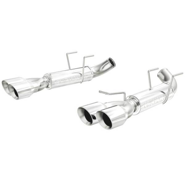 Magnaflow - MagnaFlow 12 Ford Mustang V8 5.0L Dual Split Rear Exit Axle-Back Stainless Cat Back Perf Exhaust - 15077