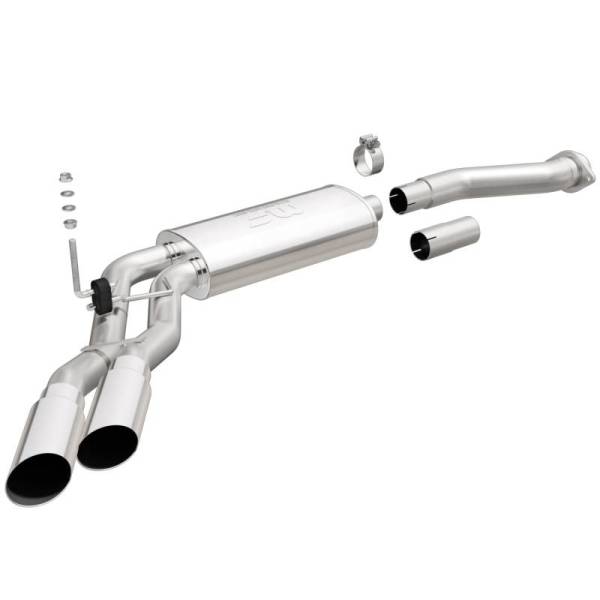 Magnaflow - MagnaFlow 11-13 Ford F-150 Pickup Dual Same Side Before P/S Rear Tire Stainless CatBack Perf Exhaust - 15101