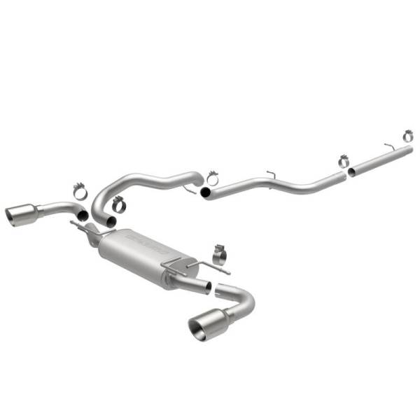 Magnaflow - MagnaFlow 10-12 Mazda 3 L4 2.5L Hatchback Split Rear Exit Stainless Cat Back Performance Exhaust - 15146