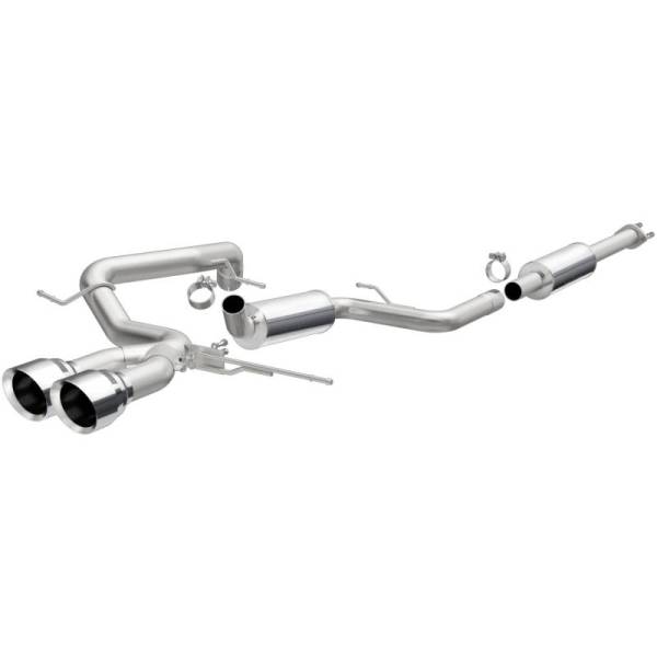 Magnaflow - MagnaFlow 13 Ford Focus 2.0L Turbocharged ST Dual Center Rear Exit Stainless Cat Back Perf Exhaust - 15155