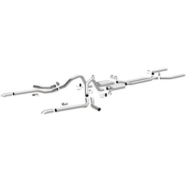 Magnaflow - MagnaFlow 65-68 Chevy Impala All V8 Multiple Exit Options Crossmember-Back Perf Exhaust - 15165