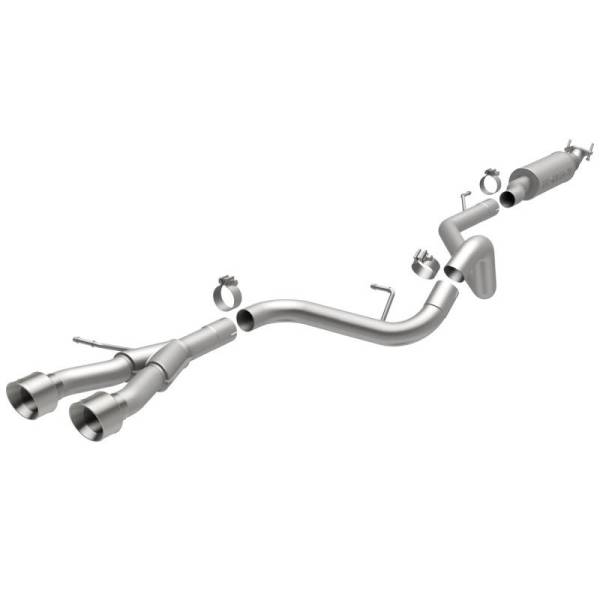 Magnaflow - MagnaFlow 13 Hyundai Veloster 1.6L Turbo Dual Center Rear Exit Stainless Cat Back Perf Exhaust - 15215