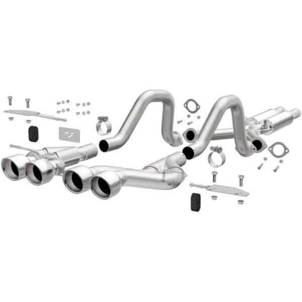 Magnaflow - Magnaflow 00-04 Chev Corvette V8 5.7L Comp Series Quad Ctr Rr Exit SS Cat-Back Perf Exhaust - 15281