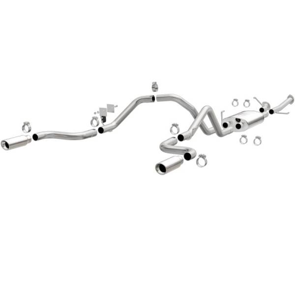 Magnaflow - MagnaFlow 14 Toyota Tundra V8 4.6L/5.7L Stainless Cat Back Exhaust Dual Split Rear Exit - 15305