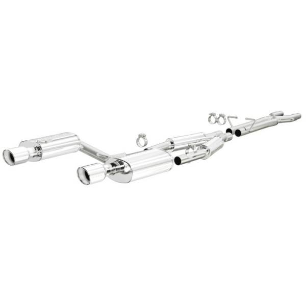 Magnaflow - MagnaFlow 05-07 Audi A4 Quattro V6 3.2L SS Cat-Back Dual Split Rear Exit 2 Tips Perf Exhaust Sys - 15326