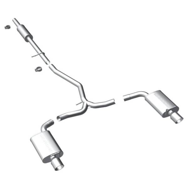 Magnaflow - MagnaFlow 11-13 Ford Explorer V6 3.5L SS Catback Exhaust Dual Split Rear Exit w/ 3.5in SS Tips - 15467