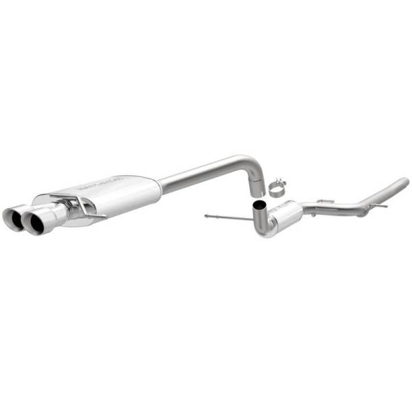 Magnaflow - MagnaFlow Performance Cat-Back Exhaust System Dual Straight Drive Side Rear Exit 11-14 VW Jetta 2.0L - 15486