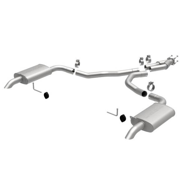 Magnaflow - MagnaFlow 75-79 Chevy Corvette V8 5.7L Dual Split Rear Exit Stainless Cat-Back Perf Exhaust - 16710