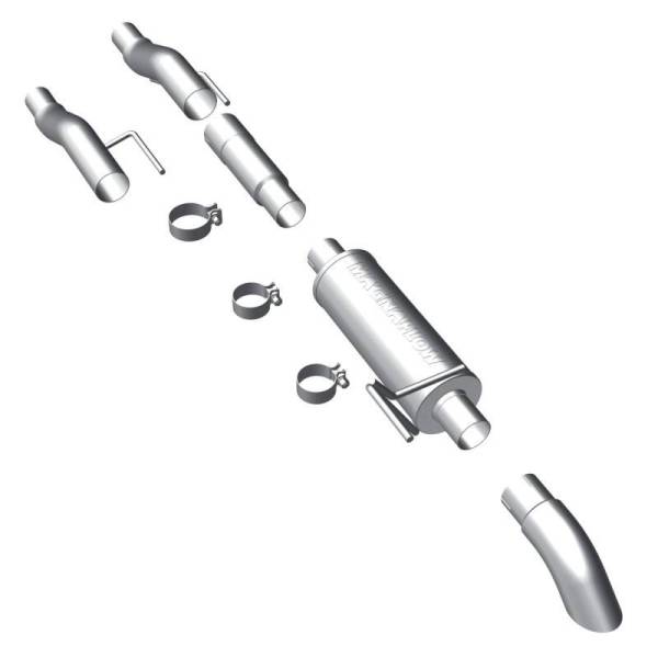 Magnaflow - MagnaFlow 11 Ford F-150 3.7L/5.0L/6.2L SS Catback Exhaust w/ 3in SS Turn Down Tip - 17137