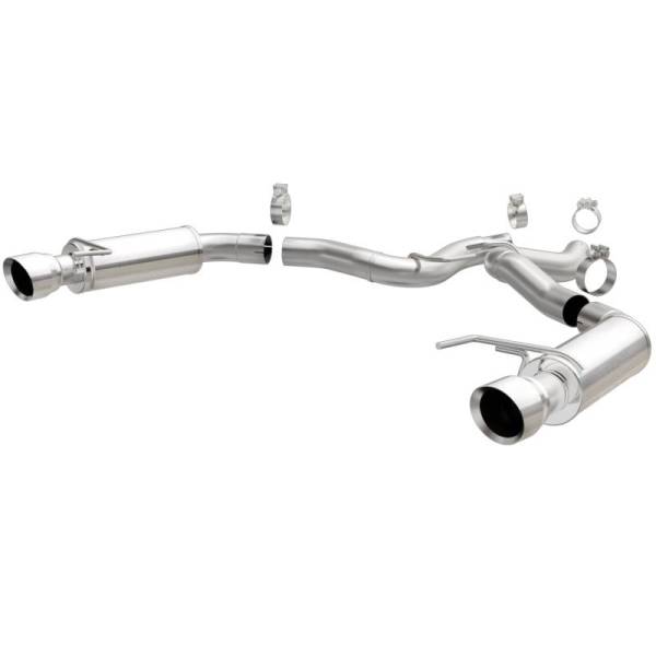 Magnaflow - MagnaFlow Axle Back, SS, 3in, Competition, Dual Split Polished 4.5in Tip 2015 Ford Mustang GT V8 5.0 - 19103