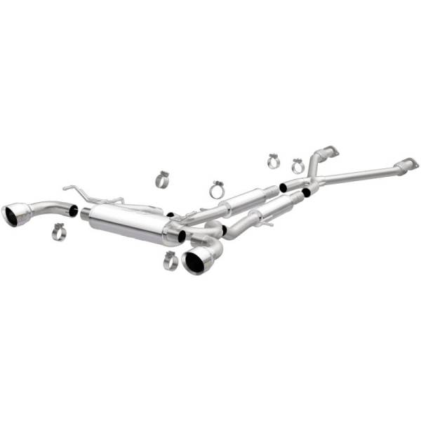 Magnaflow - MagnaFlow Cat-Back 09-17 Nissan 370Z V6 3.7L Street Series SS 2.25in Dual Split Rear Exit Exhaust - 19135