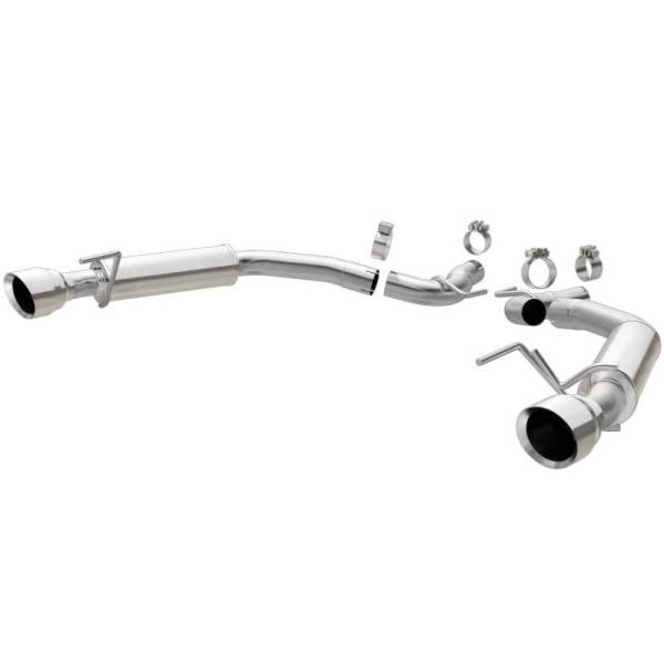 Magnaflow - MagnaFlow Axle Back, SS, 2.5in, Competition, Dual Split Polish 4.5in Tip 2015 Ford Mustang Ecoboost - 19179