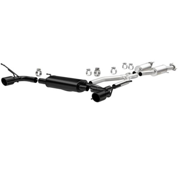 Magnaflow - MagnaFlow Cat-Back SS 2.5in Dual Split Rear 4in Black Tip 11-16 Jeep Grand Cherokee 5.7L V8/3.6L V6 - 19216