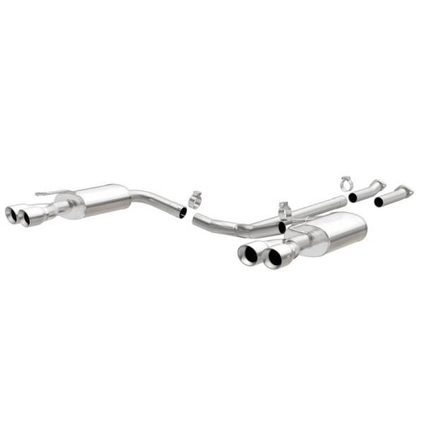 Magnaflow - MagnaFlow Cat-Back 11-15 Kia Optima 2.0L/2.4L Sport SS 2.25in Quad Split Rear 4.5in Tips - 19237