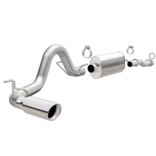 Magnaflow - MagnaFlow Cat-Back 2016 Toyota Tacoma 3.5L V6 SS 3in Single Pass Side Exit Rear 4in Tip - 19291