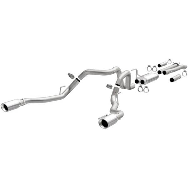 Magnaflow - MagnaFlow SYS Cat-Back 2017 Ford F-150 Raptor 3.5L Dual 3in Tips - 19346