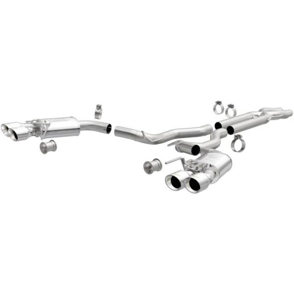 Magnaflow - MagnaFlow SYS Cat-Back 2018 Ford Mustang GT 5.0L Competition Dual Exit Polished 4in Tips - 19368