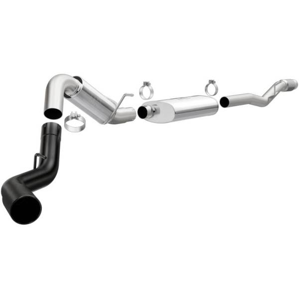 Magnaflow - MagnaFlow 14-18 Chevrolet Silverado 1500 4in Single Exit Stainless Steel Cat-Back Exhaust w/Blk Tip - 19375