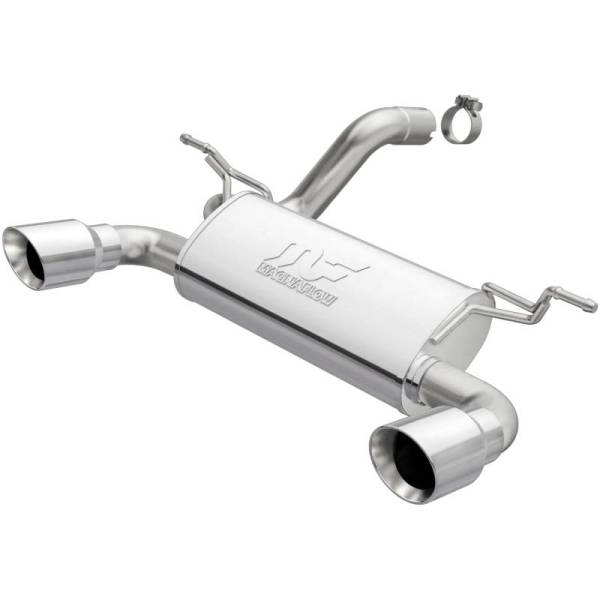 Magnaflow - MagnaFlow 2018+ Jeep Wrangler 3.6L Dual Polished Tip Axle-Back Exhaust - 19385