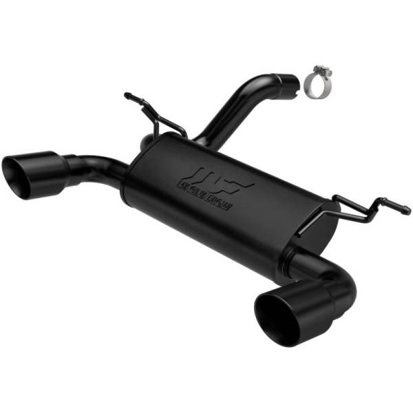 Magnaflow - MagnaFlow 2018+ Jeep Wrangler 3.6L Dual Black Tip Axle-Back Exhaust - 19388