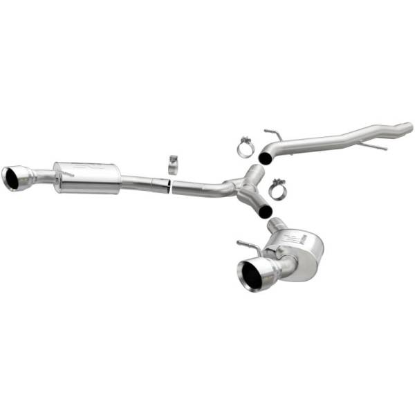 Magnaflow - MagnaFlow CatBack 18-19 Audi A5 Dual Exit Polished Stainless Exhaust - 3in Main Piping Diameter - 19390