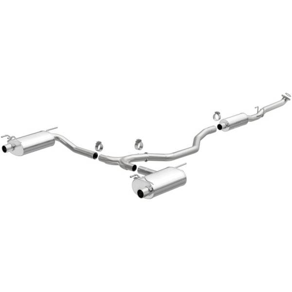 Magnaflow - MagnaFlow CatBack 2018 Honda Accord L4 2.0LGAS 2.5in Dual Outlet Stainless Street Series Exhaust - 19393