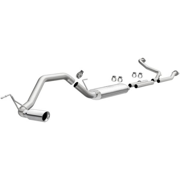 Magnaflow - MagnaFlow CatBack 07-15 Nissan Titan V8 LGAS/LFLEX Single MF Polished Stainless Exhaust - 19421