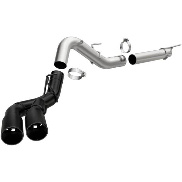 Magnaflow - MagnaFlow CatBack 2018 Ford F-150 V6-3.0L Dual Exit Black Stainless Exhaust - MF Series - 19423