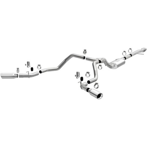 Magnaflow - MagnaFlow 2019 Chevy Silverado 1500 V8 5.3L Street Series Dual Split Exit Exhaust w/ Polished Tips - 19473