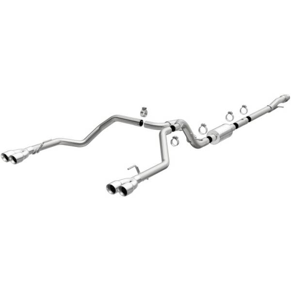 Magnaflow - MagnaFlow 2019 Chevy Silverado 1500 V8 5.3L Street Series Quad Split Rear Exhaust w/ Polished Tips - 19477