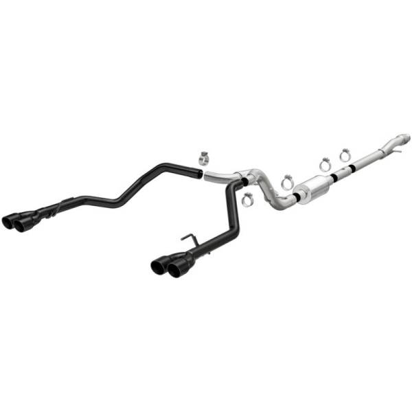 Magnaflow - MagnaFlow 2019 Chevy Silverado 1500 V8 5.3L Street Series Quad Split Rear Exhaust w/ Black Tips - 19478