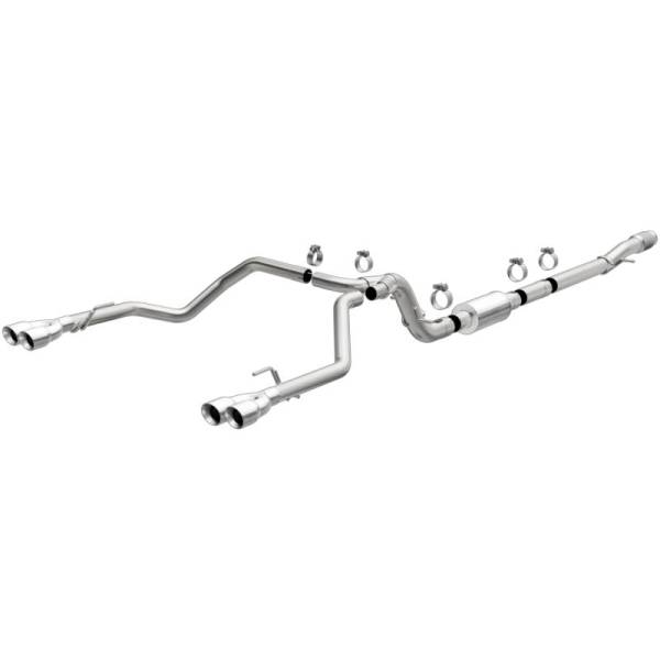 Magnaflow - MagnaFlow 2019 Chevrolet Silverado 1500 Quad Exit Polished Stainless Cat-Back Exhaust - 19489