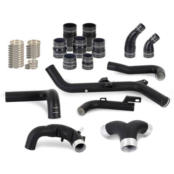 Mishimoto - Mishimoto 2021+ Ford Bronco 2.7L High-Mount Intercooler Pipe Upgrade Kit - Wrinkle Black - MMICP-BR27-21UHBK