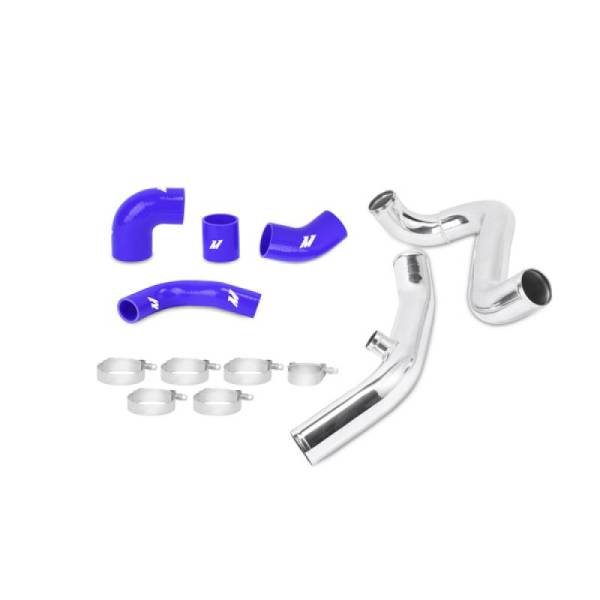 Mishimoto - Mishimoto Mitsubishi Lancer Evolution 7/8/9 BLUE Upper Intercooler Pipe Kit - MMICP-EVO-01UBL