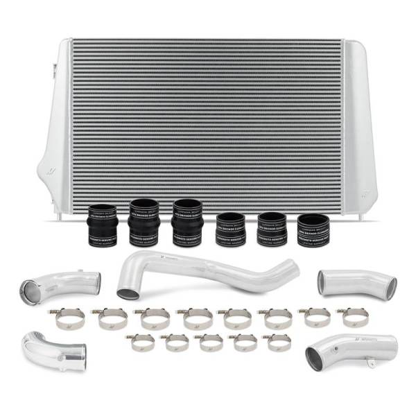 Mishimoto - Mishimoto 17-19 GM L5P Duramax Intercooler Kit - Silver w/ Polished Pipes - MMINT-DMAX-17KSLP