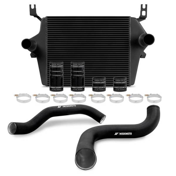 Mishimoto - Mishimoto 99-03 Ford 7.3L Powerstroke PSD Black Intercooler Kit w/ Black Pipes - MMINT-F2D-99KBKBK